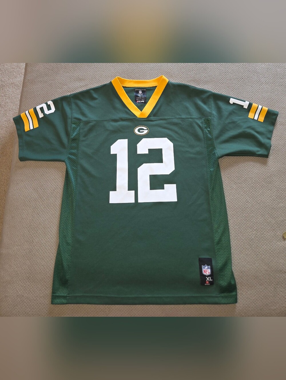 NFL team apparel Green Bay Packers Youth XL 18/20 Aaron Rodgers #12 jersey